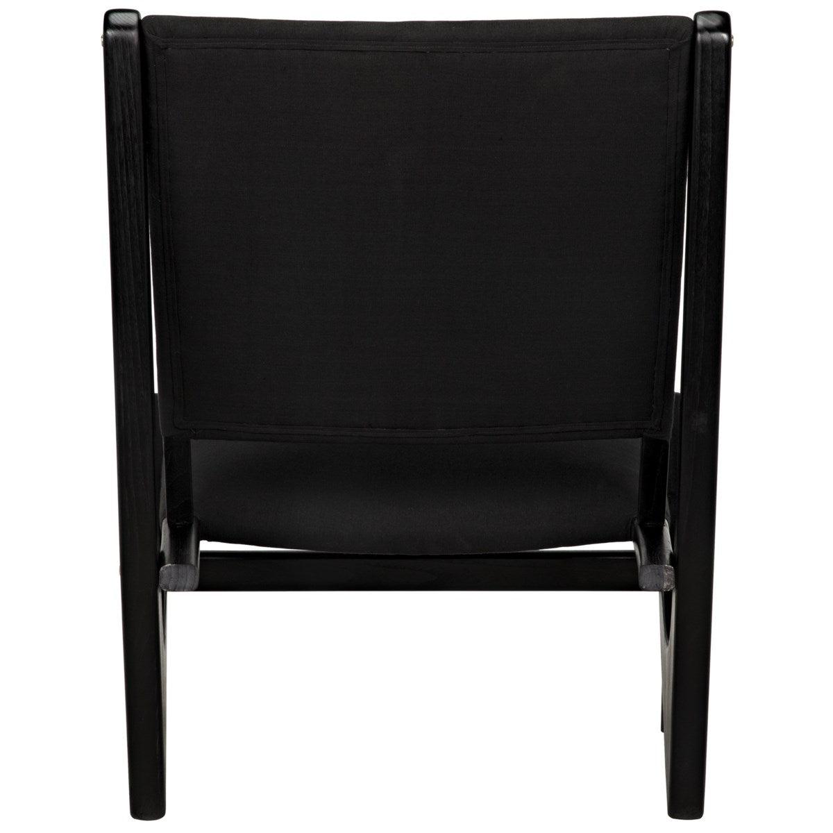 Noir Furniture Boomerang Chair, Charcoal Black-Noir Furniture-Blue Hand Home
