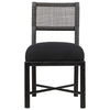 Noir Furniture Lobos Chair, Charcoal Black-Noir Furniture-Blue Hand Home