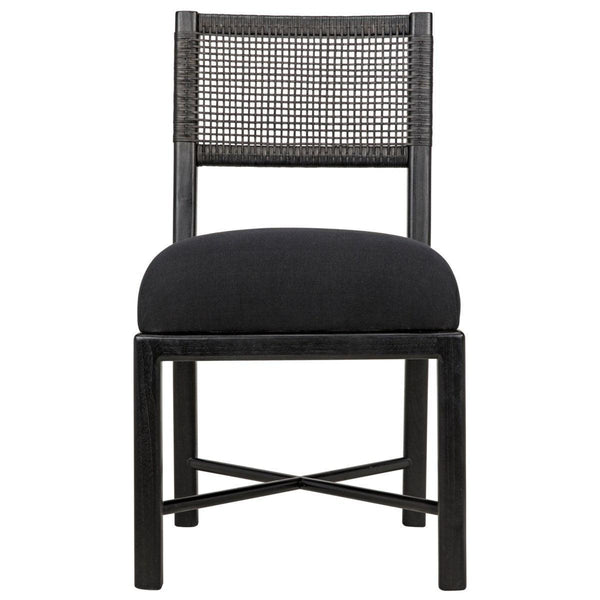 Noir Furniture Lobos Chair, Charcoal Black-Noir Furniture-Blue Hand Home