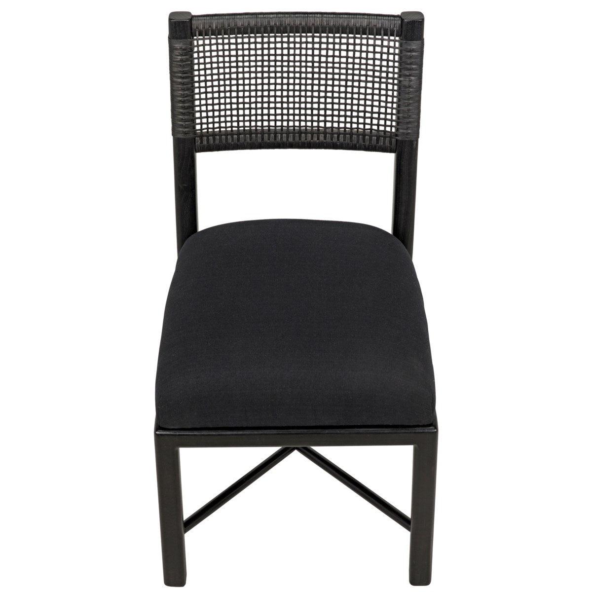 Noir Furniture Lobos Chair, Charcoal Black-Noir Furniture-Blue Hand Home