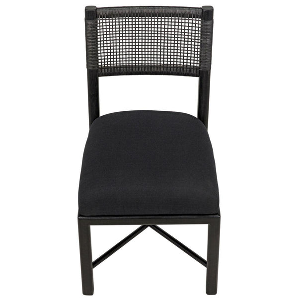 Noir Furniture Lobos Chair, Charcoal Black-Noir Furniture-Blue Hand Home