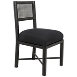Noir Furniture Lobos Chair, Charcoal Black-Noir Furniture-Blue Hand Home