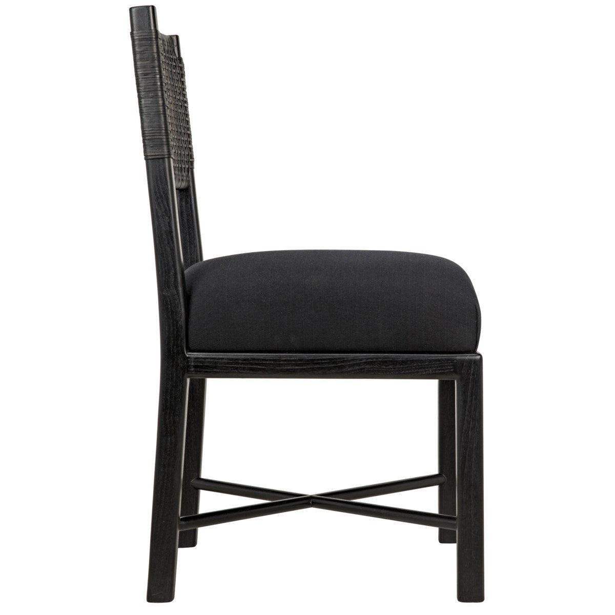 Noir Furniture Lobos Chair, Charcoal Black-Noir Furniture-Blue Hand Home