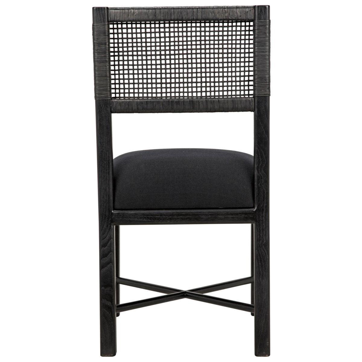 Noir Furniture Lobos Chair, Charcoal Black-Noir Furniture-Blue Hand Home