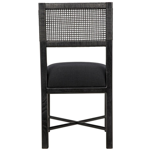 Noir Furniture Lobos Chair, Charcoal Black-Noir Furniture-Blue Hand Home