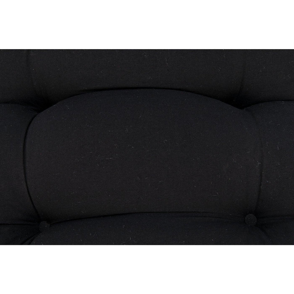 Hanzo Chair with Steel Legs, Charcoal Black-Noir Furniture-Blue Hand Home