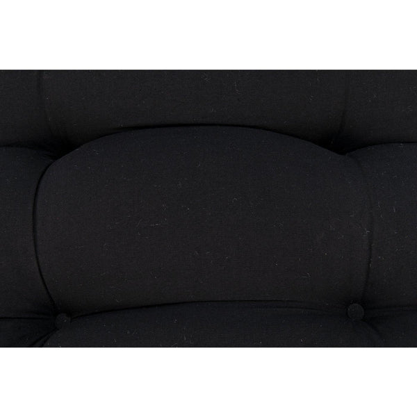 Hanzo Chair with Steel Legs, Charcoal Black-Noir Furniture-Blue Hand Home