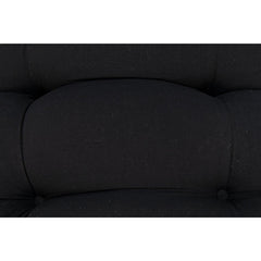 Hanzo Chair with Steel Legs, Charcoal Black