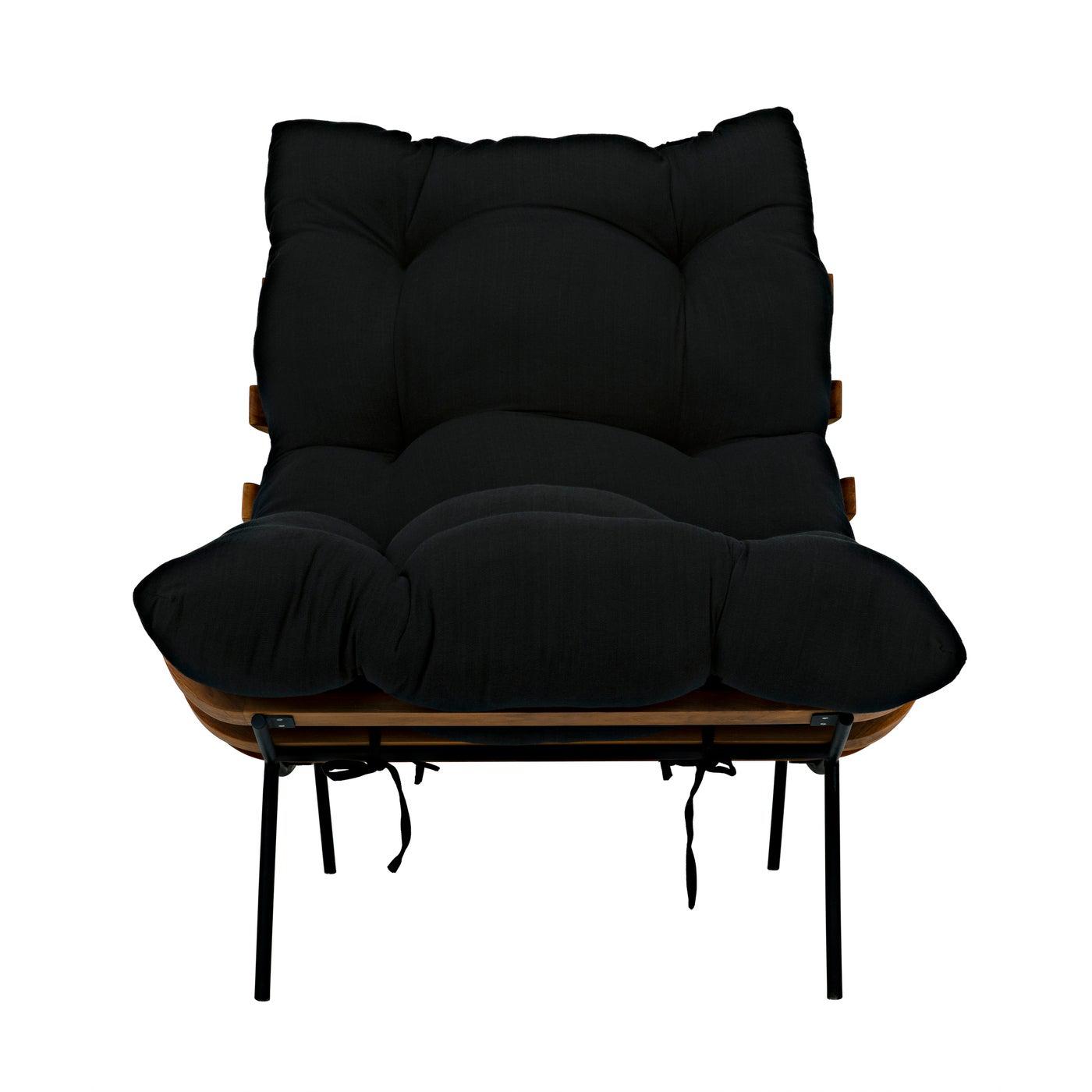Hanzo Chair with Steel Legs, Teak