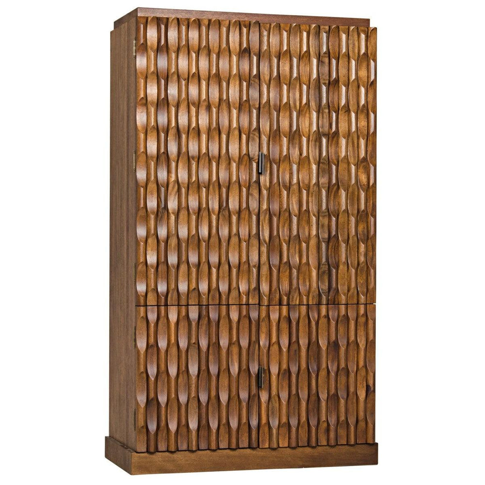 Noir Furniture Alameda Hutch, Dark Walnut-Noir Furniture-Blue Hand Home