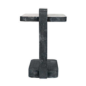 North Side Table, Black Marble-Noir Furniture-Blue Hand Home