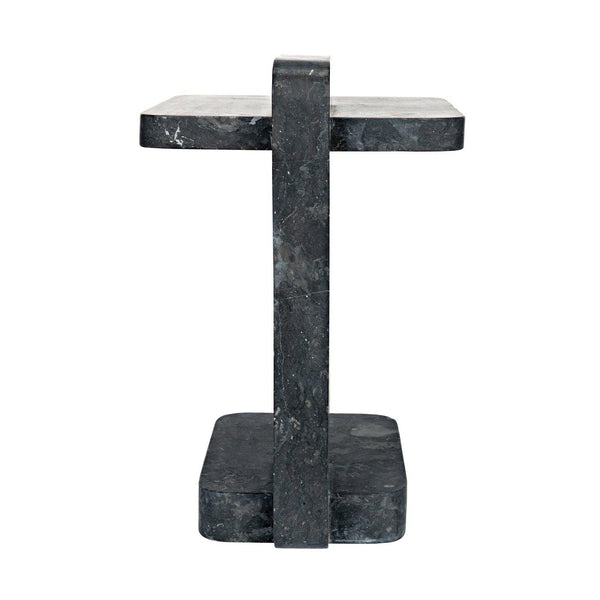 North Side Table, Black Marble-Noir Furniture-Blue Hand Home