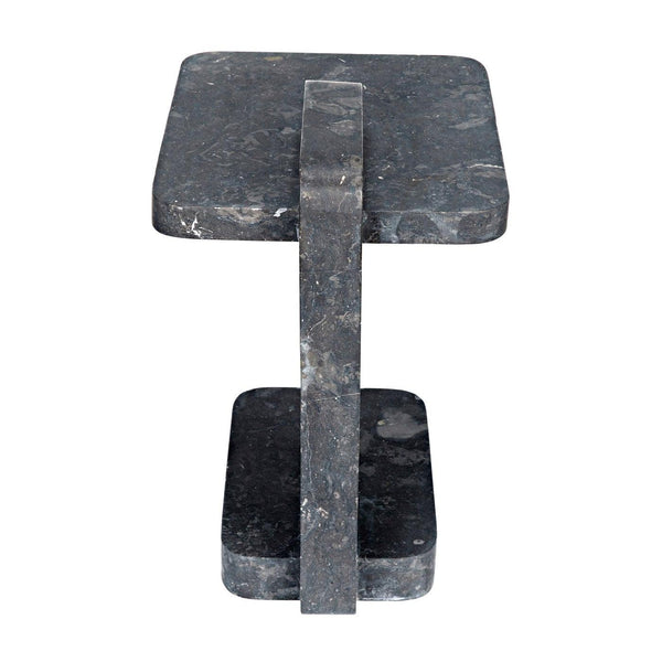 North Side Table, Black Marble-Noir Furniture-Blue Hand Home