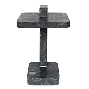 North Side Table, Black Marble-Noir Furniture-Blue Hand Home