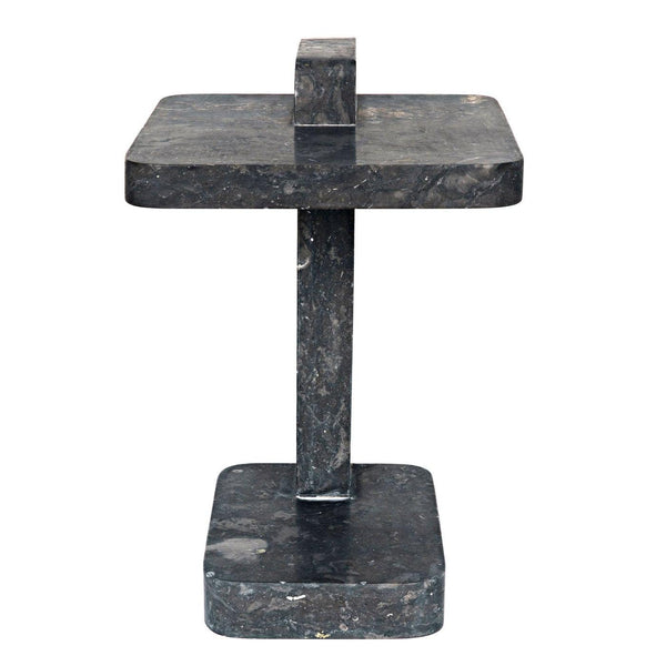 North Side Table, Black Marble-Noir Furniture-Blue Hand Home