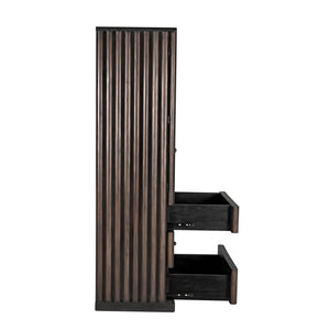 Amunet Hutch, Pale Rubbed with Light Brown Trim-Noir Furniture-Blue Hand Home