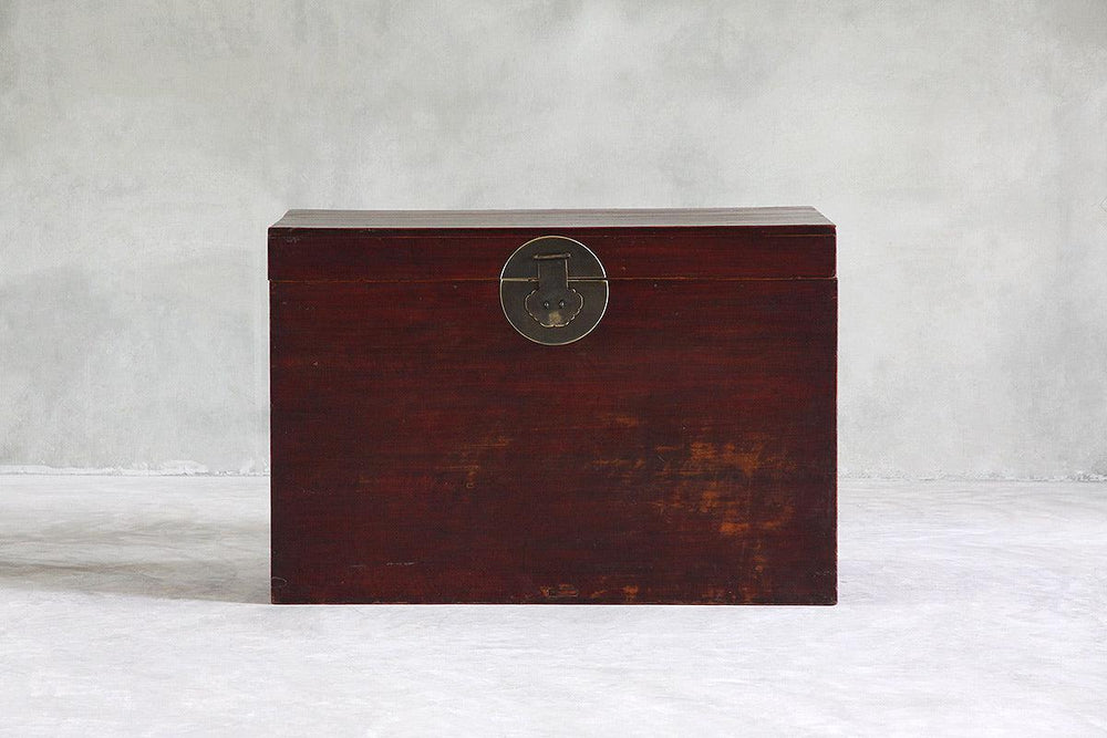 Antique Trunk-Organic Restoration-Blue Hand Home