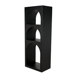 Aqueduct Bookcase, A, Black Metal-Noir Furniture-Blue Hand Home
