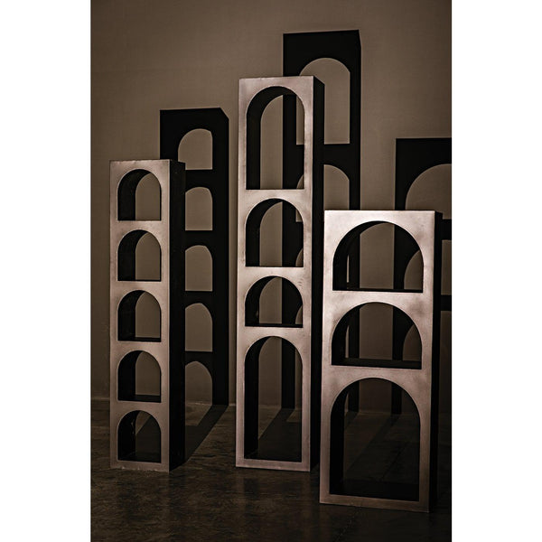 Aqueduct Bookcase, A, Black Metal-Noir Furniture-Blue Hand Home