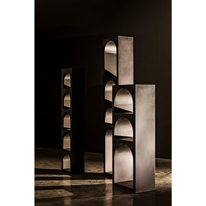 Aqueduct Bookcase, A, Black Metal-Noir Furniture-Blue Hand Home