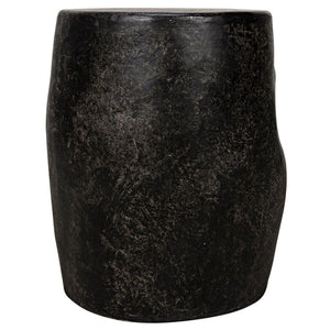 Head Side Table, Black Fiber Cement-Noir Furniture-Blue Hand Home
