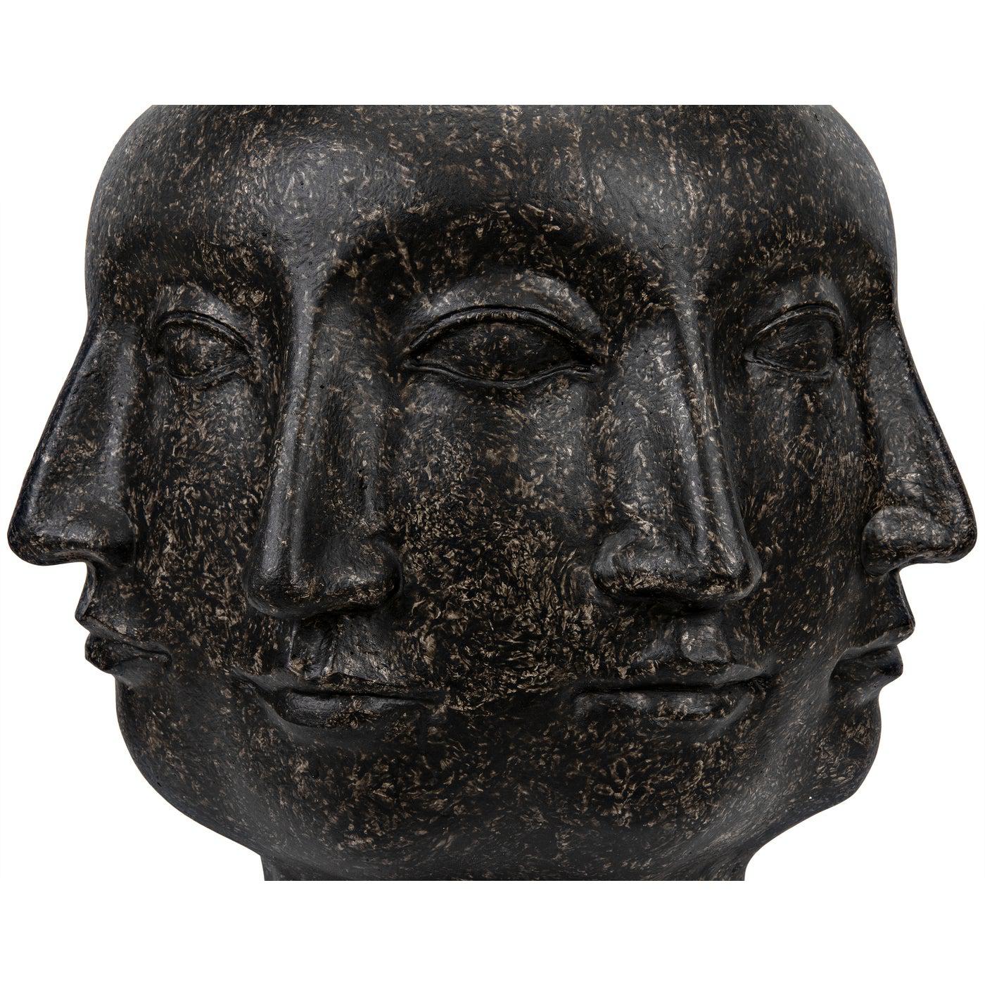 Multi-Face Stool, Black Fiber Cement