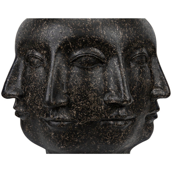 Multi-Face Stool, Black Fiber Cement-Noir Furniture-Blue Hand Home