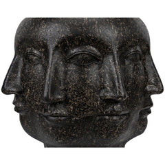 Multi-Face Stool, Black Fiber Cement