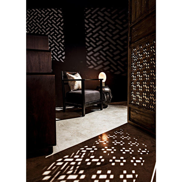 Multi-Face Stool, Black Fiber Cement-Noir Furniture-Blue Hand Home