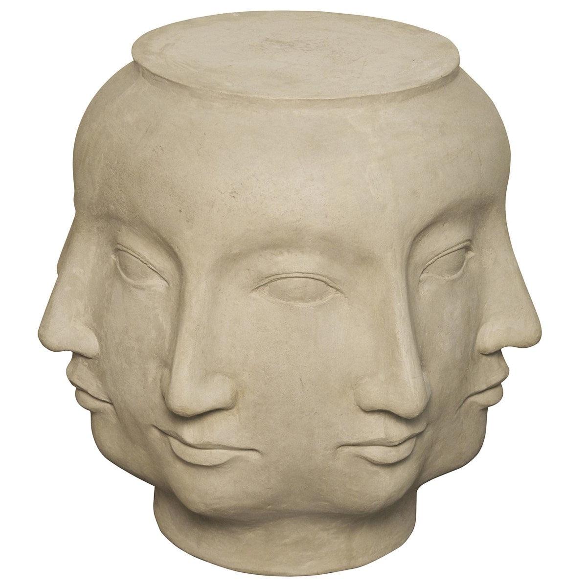 Noir Furniture Multi-Face Stool, Fiber Cement-Noir Furniture-Blue Hand Home