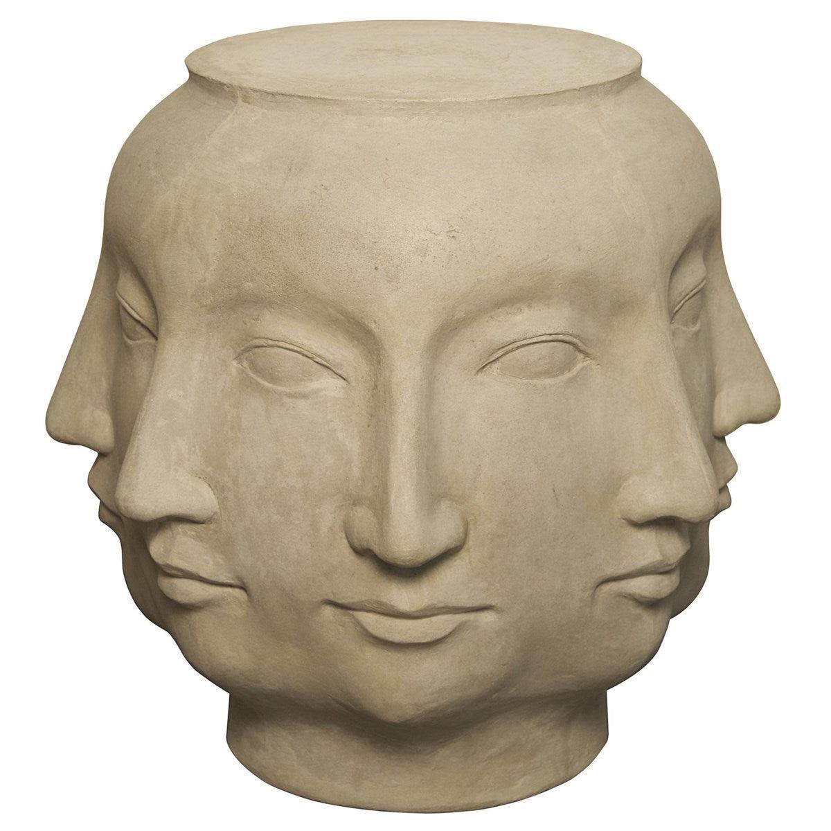 Noir Furniture Multi-Face Stool, Fiber Cement-Noir Furniture-Blue Hand Home