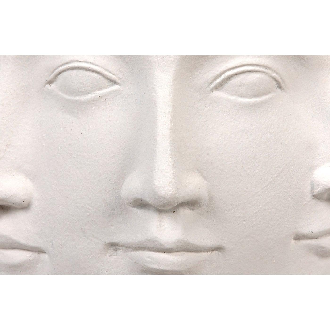 Multi-Face Stool, White Fiber Cement