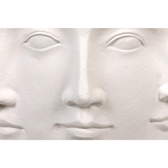Multi-Face Stool, White Fiber Cement
