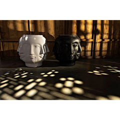 Multi-Face Stool, White Fiber Cement