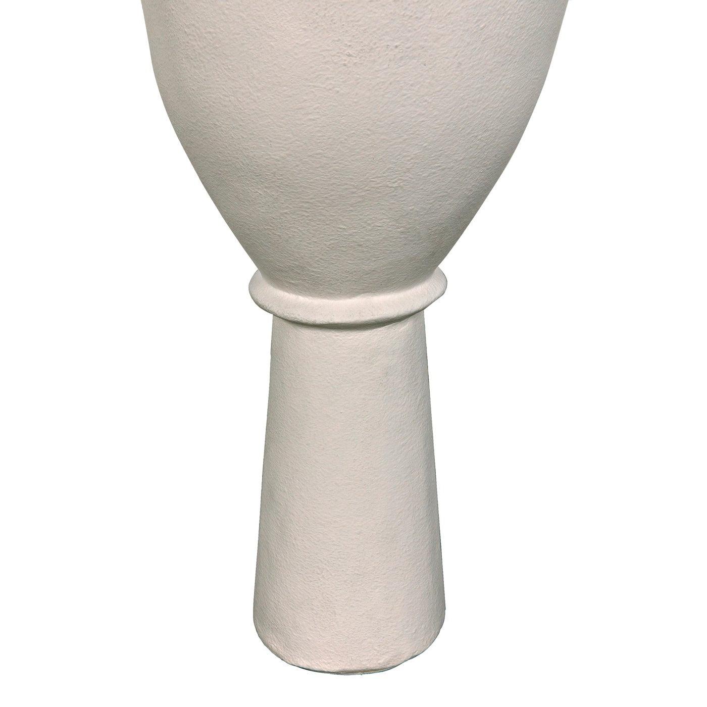 Vase, White Fiber Cement