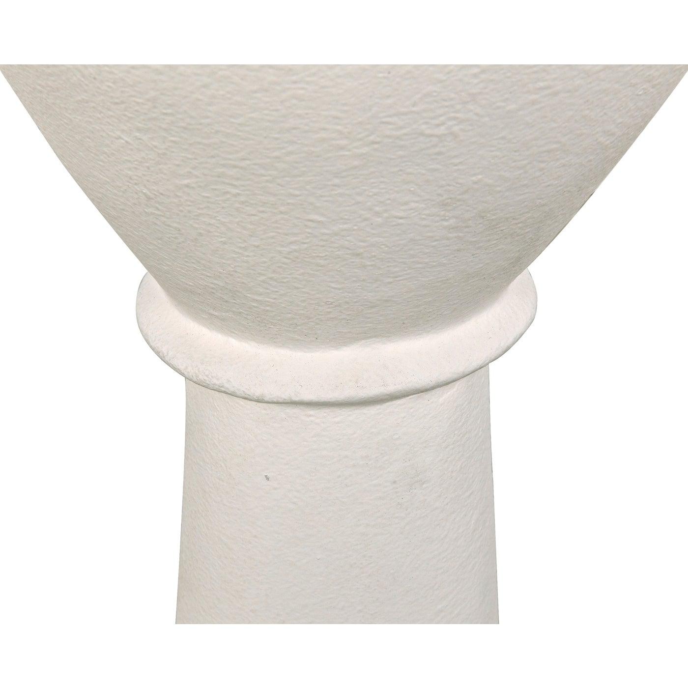 Vase, White Fiber Cement