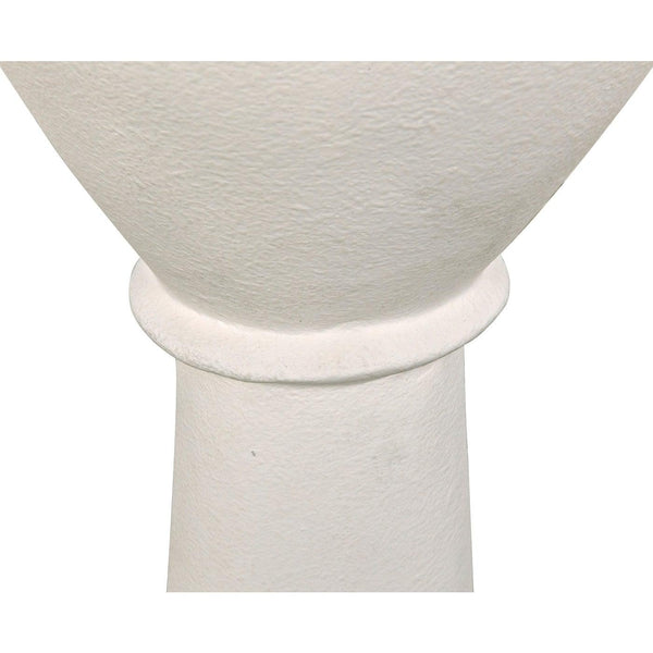 Vase, White Fiber Cement-Noir Furniture-Blue Hand Home
