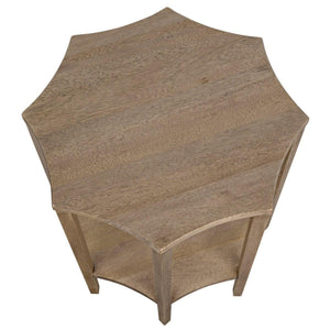Noir Ariana Side Table, Washed Walnut-Noir Furniture-Blue Hand Home