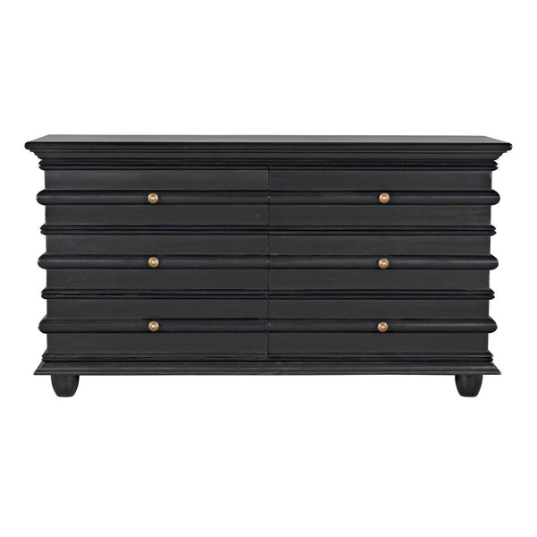 Ascona Chest, Hand Rubbed Black-Noir Furniture-Blue Hand Home