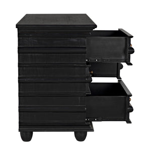 Ascona Chest, Hand Rubbed Black-Noir Furniture-Blue Hand Home