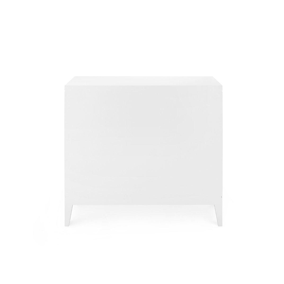 Villa &amp; House - Astor 3-drawer Side Table, White-Bungalow 5-Blue Hand Home