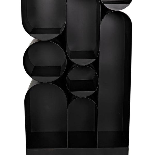 Atomic Bookcase, Metal-Noir Furniture-Blue Hand Home