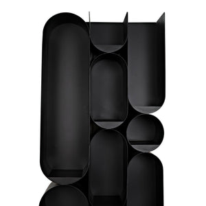 Atomic Bookcase, Metal-Noir Furniture-Blue Hand Home