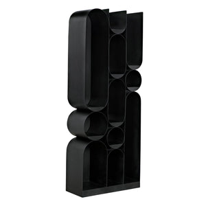 Atomic Bookcase, Metal-Noir Furniture-Blue Hand Home