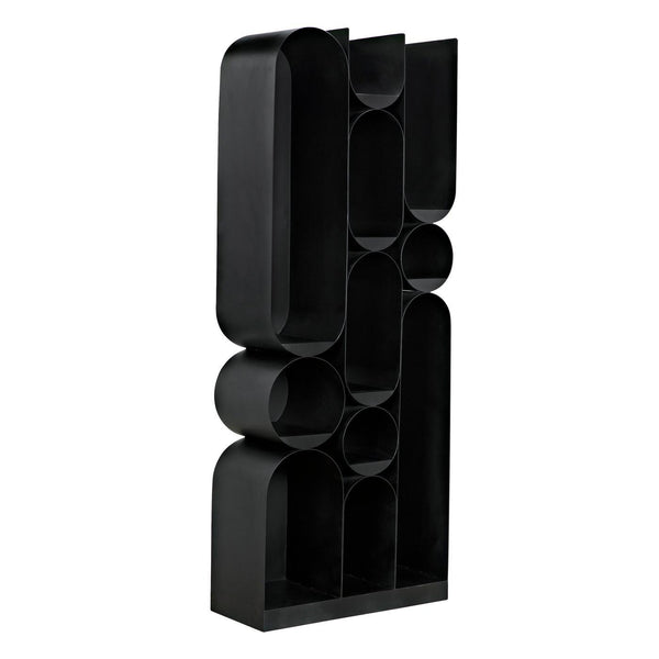 Atomic Bookcase, Metal-Noir Furniture-Blue Hand Home