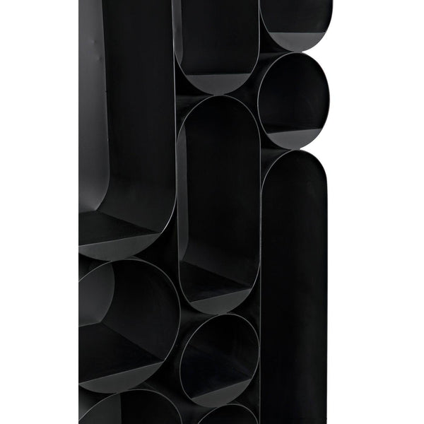 Atomic Bookcase, Metal-Noir Furniture-Blue Hand Home