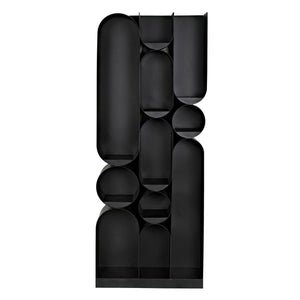 Atomic Bookcase, Metal-Noir Furniture-Blue Hand Home
