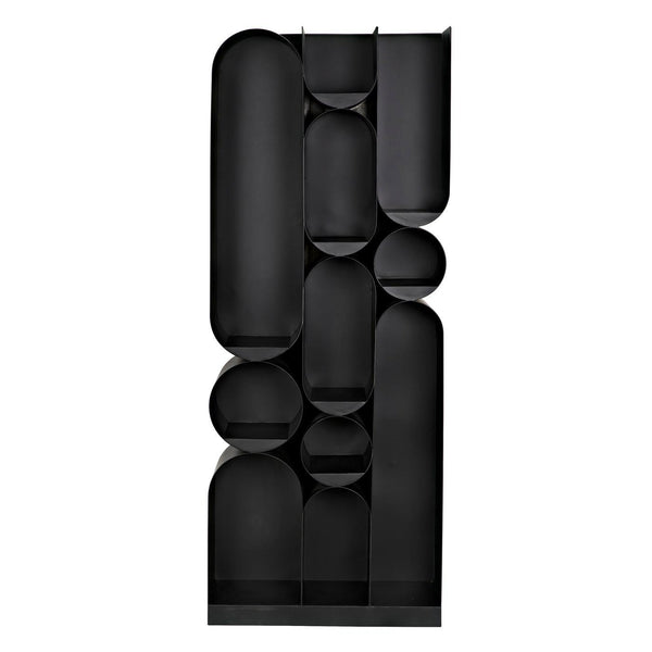 Atomic Bookcase, Metal-Noir Furniture-Blue Hand Home