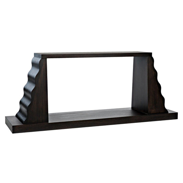 Noir Aurora Console, Ebony Walnut-Noir Furniture-Blue Hand Home