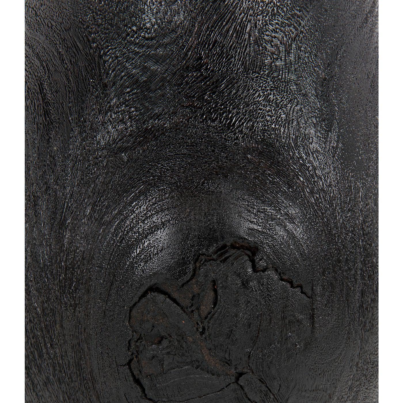 Samson Stool/Side Table, Burnt Black